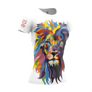 CAMISETA MANGA CORTA MUJER BE A LION