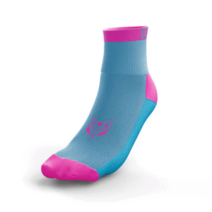 CALCETINES MULTISPORT LOW CUT LIGHT BLUE AND PINK