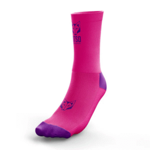 CALCETINES MULTISPORT MEDIUM CUT FLOOOW FLUO PINK AND VIOLET