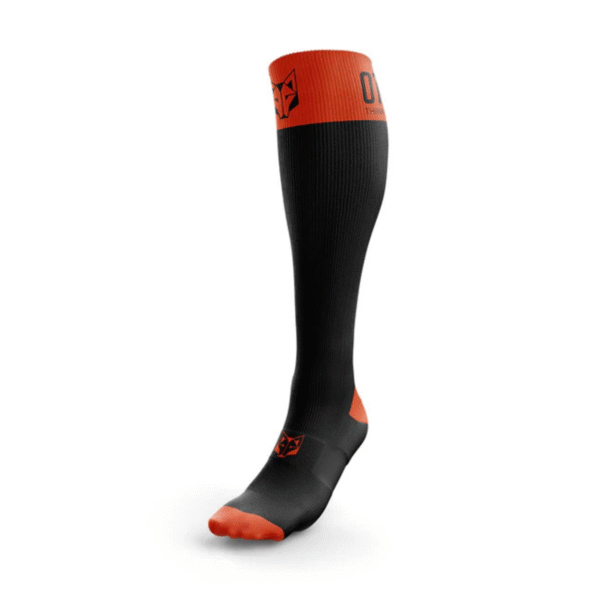 CALCETINES RECOVERY BLACK AND FLUO ORANGE