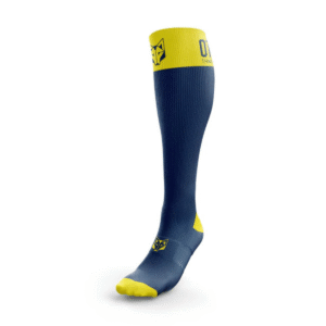 CALCETINES RECOVERY NAVY BLUE AND FLUO YELLOW