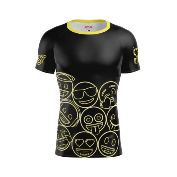 CAMISETA MANGA CORTA HOMBRE EMOJI NEON FACES