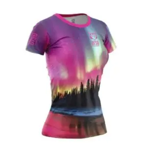 CAMISETA MANGA CORTA MUJER AURORAS BOREALES