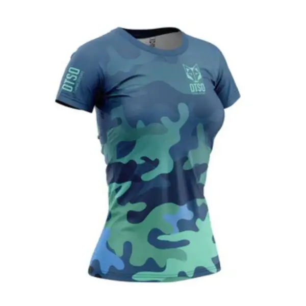 CAMISETA MANGA CORTA MUJER CAMO BLUE